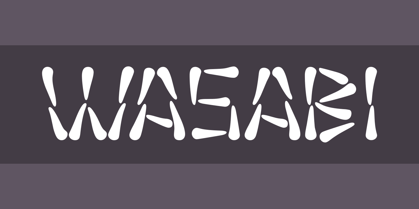 Schriftart Wasabi